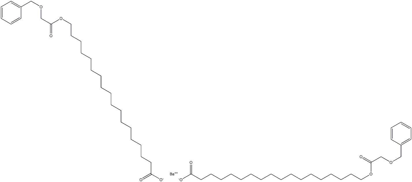 Bis[18-(benzyloxyacetoxy)stearic acid]barium salt Struktur