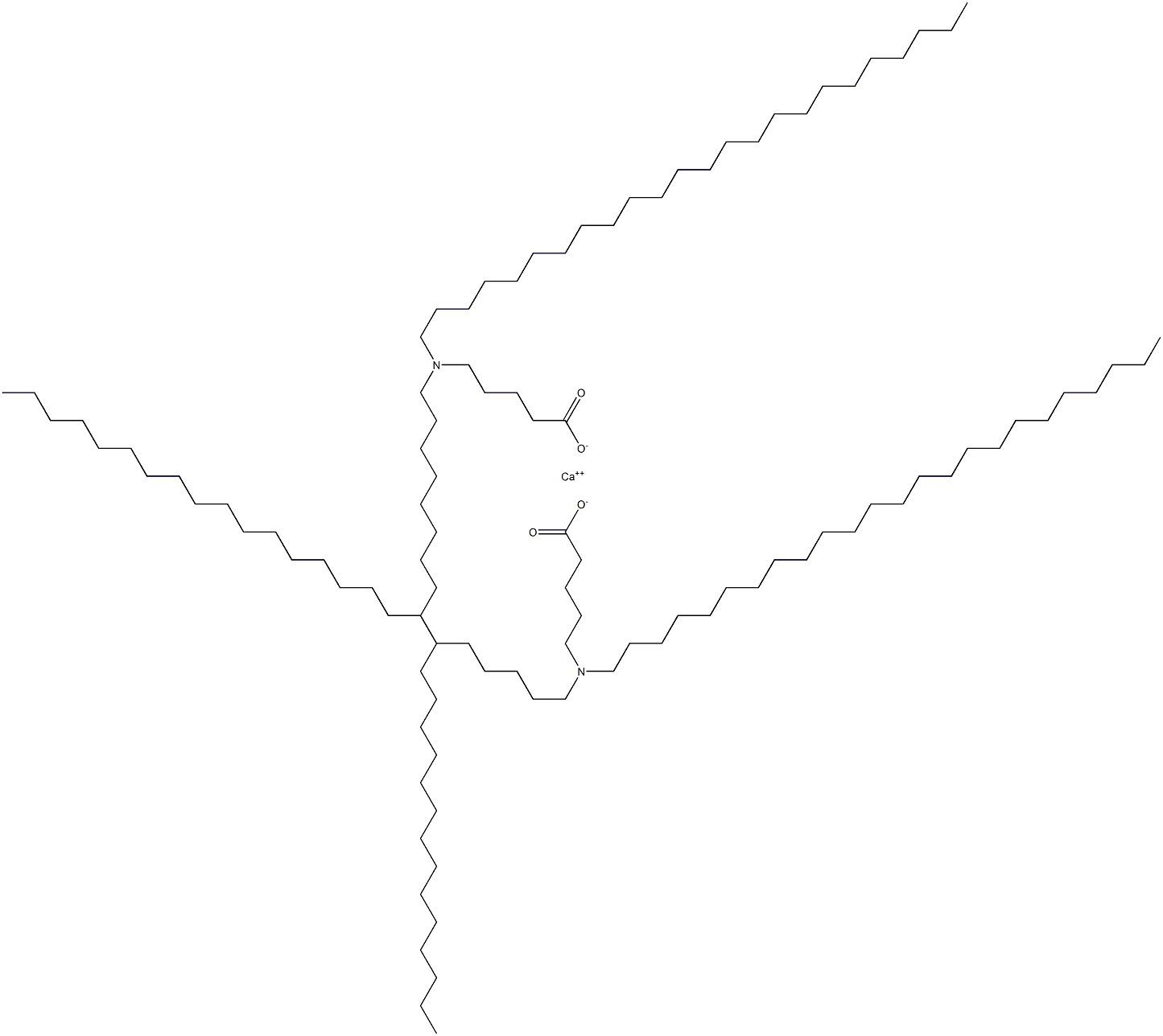 Bis[5-(ditetracosylamino)valeric acid]calcium salt Struktur