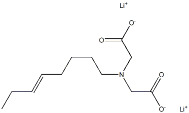 (5-Octenyl)iminodiacetic acid dilithium salt Struktur