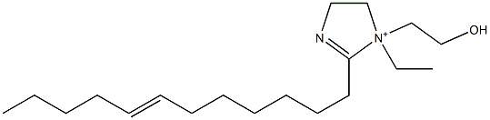 2-(7-Dodecenyl)-1-ethyl-1-(2-hydroxyethyl)-2-imidazoline-1-ium Struktur