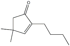 2-Butyl-4,4-dimethyl-2-cyclopenten-1-one Struktur