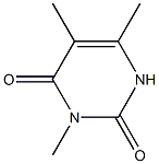 3,6-Dimethylthymine Struktur