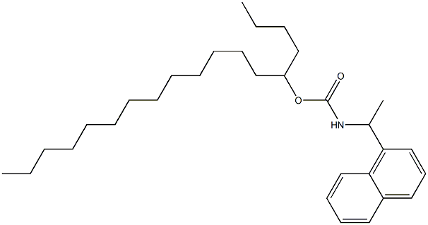 N-[1-(1-Naphtyl)ethyl]carbamic acid (1-butyltetradecyl) ester Struktur