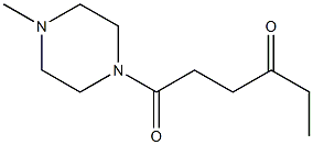 1-Methyl-4-(1,4-dioxohexyl)piperazine Struktur