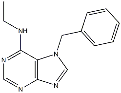 6-Ethylamino-7-benzyl-7H-purine Struktur