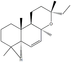 (8S,13S)-8,13-Epoxylabd-6-ene Struktur