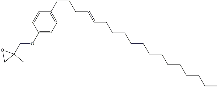 4-(4-Octadecenyl)phenyl 2-methylglycidyl ether Struktur