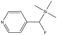 4-[(Trimethylsilyl)fluoromethyl]pyridine Struktur