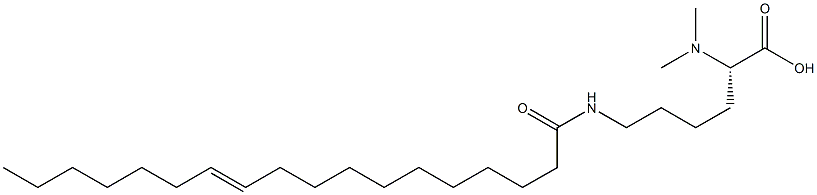 N6-(11-Octadecenoyl)-N2,N2-dimethyllysine Struktur