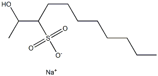 2-Hydroxyundecane-3-sulfonic acid sodium salt Struktur