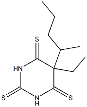 5-Ethyl-5-(1-methylbutyl)pyrimidine-2,4,6(1H,3H,5H)-trithione Struktur