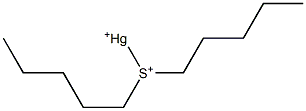 (Dipentylsulfonio)mercury(I) Struktur