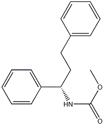 N-[(S)-1,3-Diphenylpropan-1-yl]carbamic acid methyl ester Struktur