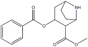 3-(Benzoyloxy)-8-azabicyclo[3.2.1]octane-2-carboxylic acid methyl ester Struktur