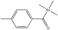 (4-Methylbenzoyl)trimethylstannane Struktur