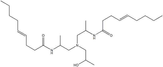 N,N'-[2-Hydroxypropyliminobis(1-methyl-2,1-ethanediyl)]bis(4-nonenamide) Struktur