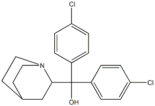 (Quinuclidin-2-yl)bis(p-chlorophenyl)methanol Struktur