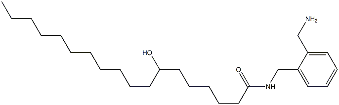 7-Hydroxy-N-(2-aminomethylbenzyl)stearamide Struktur