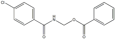 Benzoic acid [[4-chlorobenzoyl]amino]methyl ester Struktur