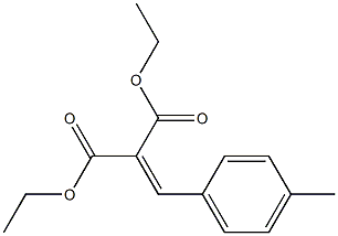 (p-Methylbenzylidene)malonic acid diethyl ester Struktur