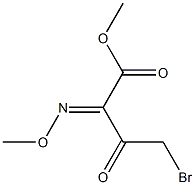 4-Bromo-2-methoxyimino-3-oxobutyric acid methyl ester Struktur