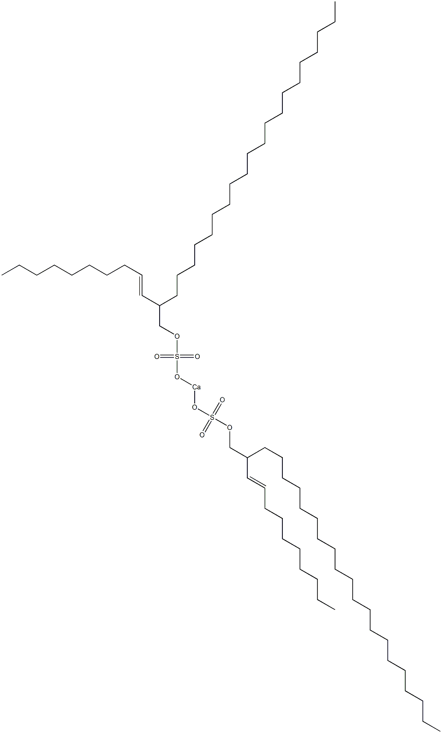 Bis[2-(1-decenyl)docosyloxysulfonyloxy]calcium Struktur