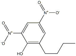 6-Butyl-2,4-dinitrophenol Struktur