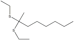 2-Octanone diethyl dithioacetal Struktur