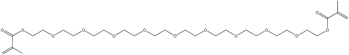 Dimethacrylic acid 3,6,9,12,15,18,21,24,27-nonaoxanonacosane-1,29-diyl ester Struktur