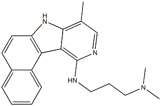 11-(3-Dimethylaminopropylamino)-8-methyl-7H-benzo[e]pyrido[4,3-b]indole Struktur