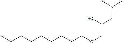 1-Dimethylamino-3-nonyloxy-2-propanol Struktur