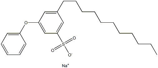 3-Phenoxy-5-undecylbenzenesulfonic acid sodium salt Struktur