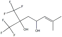 6-Methyl-1,1,1-trifluoro-2-(trifluoromethyl)-5-heptene-2,4-diol Struktur