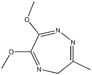 3-Methyl-6,7-dimethoxy-4H-1,2,5-triazepine Struktur