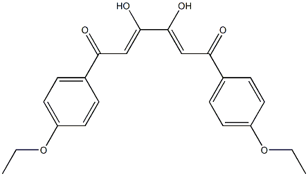 (2Z,4Z)-1,6-Bis(4-ethoxyphenyl)-3,4-dihydroxy-2,4-hexadiene-1,6-dione Struktur