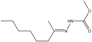 2-(1-Methylheptylidene)hydrazinecarboxylic acid methyl ester Struktur