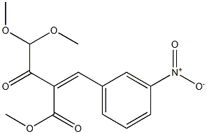 2-(Dimethoxyacetyl)-3-(3-nitrophenyl)acrylic acid methyl ester Struktur