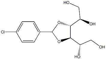 3-O,4-O-(4-Chlorobenzylidene)-D-glucitol Struktur