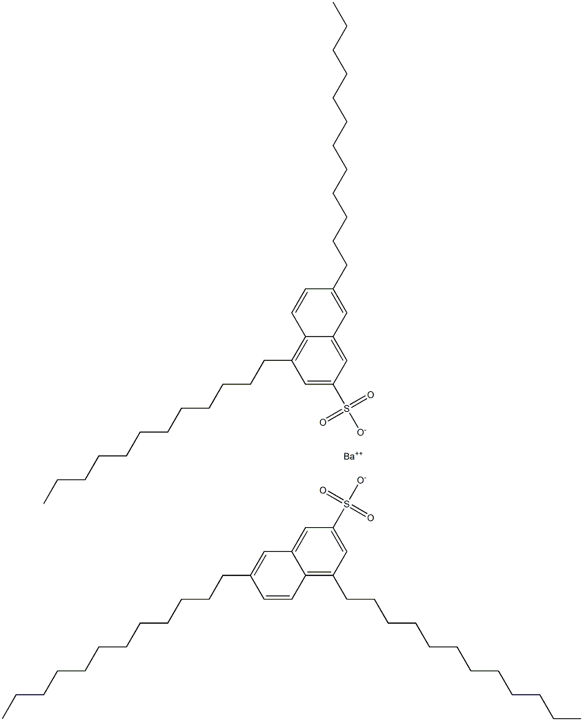 Bis(4,7-didodecyl-2-naphthalenesulfonic acid)barium salt Struktur