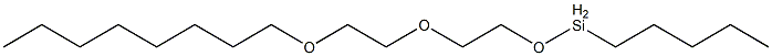 Pentyl[2-[2-(octyloxy)ethoxy]ethoxy]silane Struktur