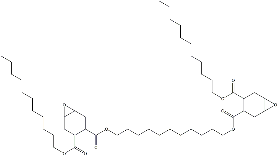 Bis[2-(undecyloxycarbonyl)-4,5-epoxy-1-cyclohexanecarboxylic acid]1,11-undecanediyl ester Struktur