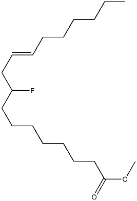 9-Fluorovaccenic acid methyl ester Struktur