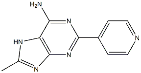 8-Methyl-2-(4-pyridinyl)adenine Struktur