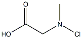 [N-Chloro(methyl)amino]acetic acid Struktur