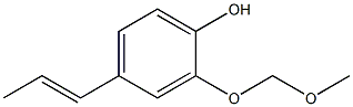 2-(Methoxymethoxy)-4-(1-propenyl)phenol Struktur