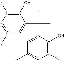 2,2'-(2,2-Propanediyl)bis(4,6-dimethylphenol) Struktur