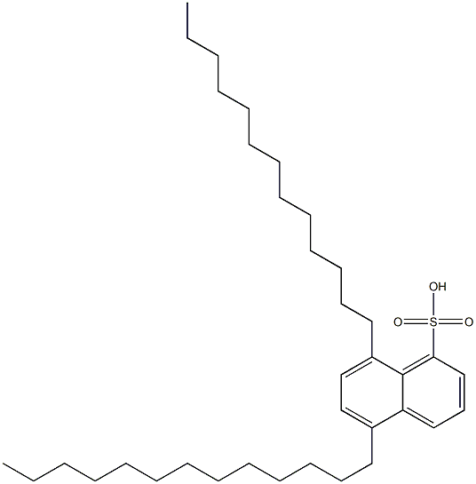 5,8-Ditridecyl-1-naphthalenesulfonic acid Struktur