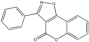 3-(Phenyl)-4H-[1]benzopyrano[3,4-d]isoxazol-4-one Struktur