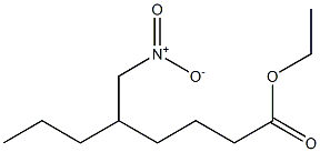 5-(Nitromethyl)octanoic acid ethyl ester Struktur