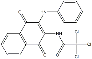 2-Phenylamino-3-(trichloroacetyl)amino-1,4-naphthoquinone Struktur